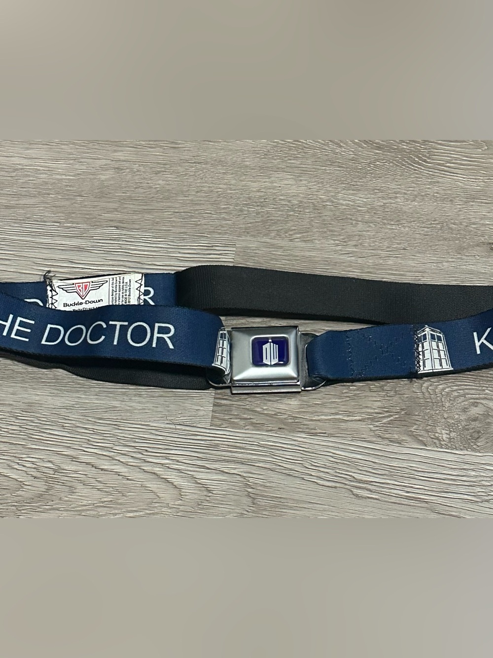 Buckle-Down Blue Seatbelt-Style Belt Doctor Who